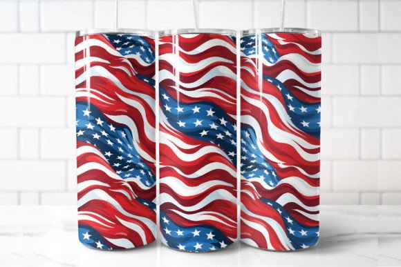 American Flag 20oz Tumbler Wrap: Graphics for Bold Brand Moments