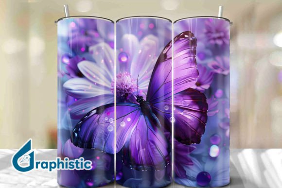 Break Through Butterfly Tumbler Wrap 25 Graphics & Backgrounds