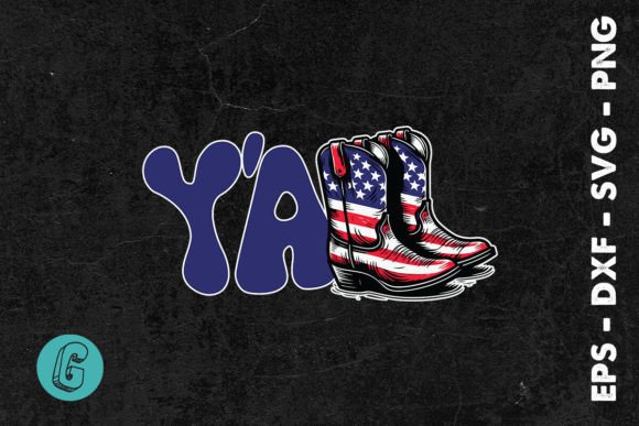 Fourth of July Popular Yall Howdy SVG: T-Shirt Designs & Graphics