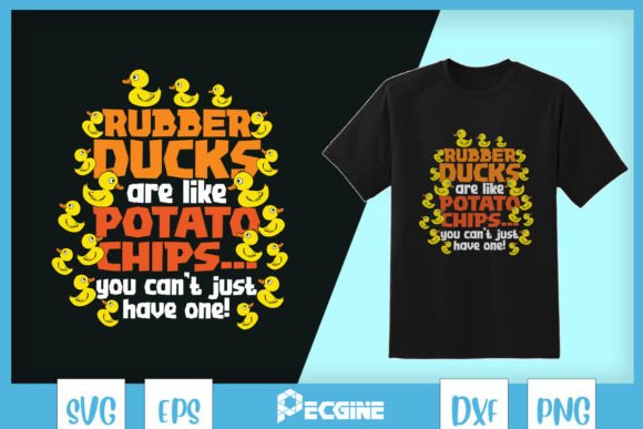 Funny Duck Like Potato SVG: T-Shirt Designs & Graphics