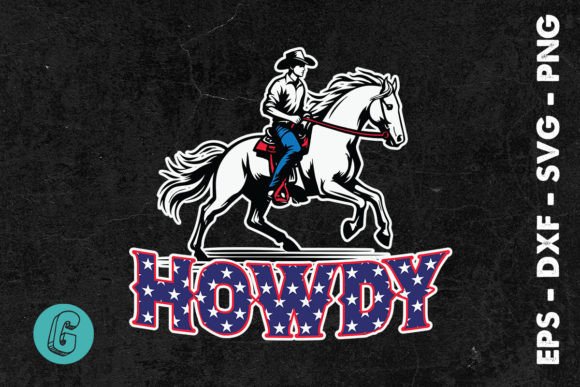 Howdy America Cowgirl SVG: Graphics for Bold T-Shirt Designs
