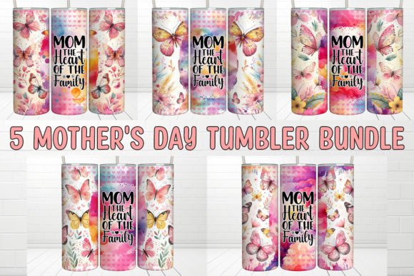 Mother’s Day Tumbler, Mom the Heart: Graphics for Local Crafts Brands