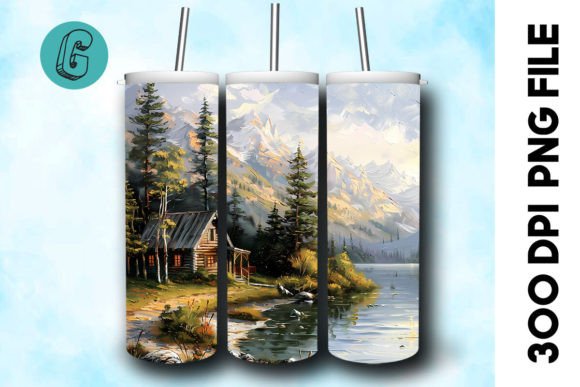 Oil Paint Vintage Sence Tumbler Wrap 22 Graphics & Backgrounds