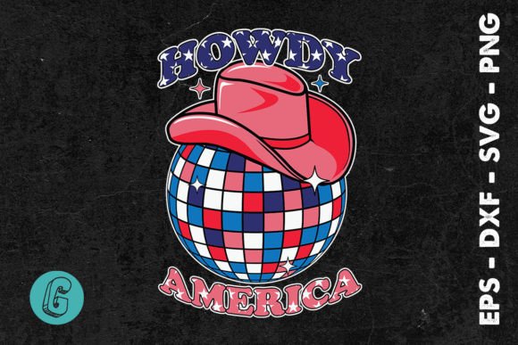 Patriotic Howdy America SVG Graphics for T-Shirt Designs