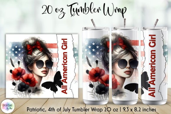 Patriotic Tumbler Wrap Graphics for Real Publishing