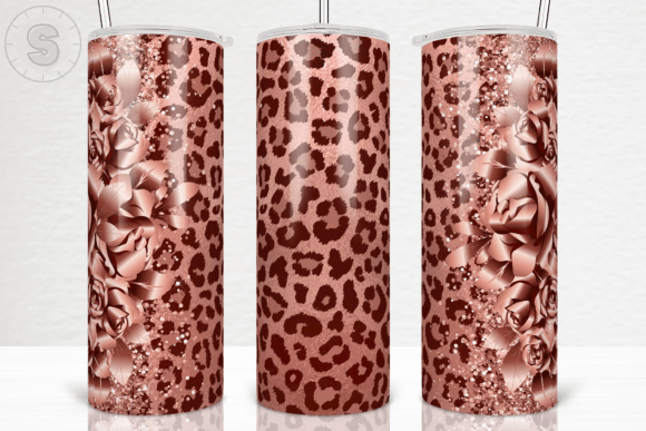 Rose Gold Leopard Tumbler Wrap: Graphics for Crafts