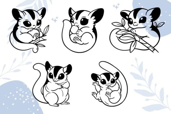Sugar Glider SVG Bundles: Graphics for Crafts